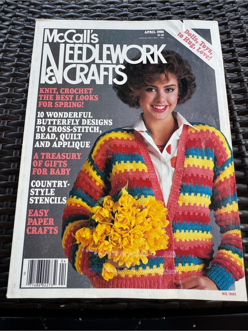 Vintage McCall's Needlework & Crafts Magazine April 1986- Whimsical Fall!